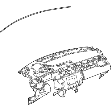 GM 26490115 Panel Assembly-Instrument *Backen Blackk 26490115 GM Panel Assembly-Instrument *Backen Blackk Illustration 1 of 1