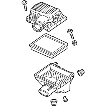 GM 84387752 Air Cleaner Assembly 84387752 GM Air Cleaner Assembly Illustration 1 of 1