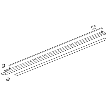 84796617 GM Rocker Molding, Black, Driver Side Illustration 1 of 1