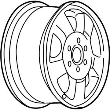 Chevy 9593372 Wheel, Alloy