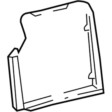 GM 88949340 Seat Back Panel 88949340 GM Seat Back Panel Illustration 1 of 1