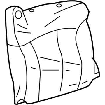 GM 89042199 Seat Back Cover, Gray 89042199 GM Seat Back Cover, Gray Illustration 1 of 1