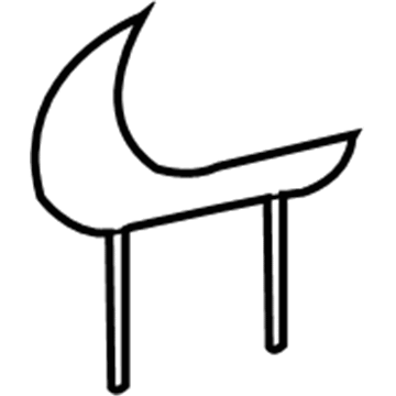 GM 88979706 Headrest Pad 88979706 GM Headrest Pad Illustration 1 of 1