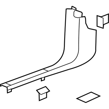GM 22795460 Cowl Trim, Front Driver Side 22795460 GM Cowl Trim, Front Driver Side Illustration 1 of 1