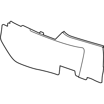 20876545 GM Side Trim, Front Passenger Side Illustration 1 of 1