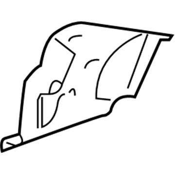 10347283 GM Upper Brace, Rear Inner Driver Side Illustration 1 of 1