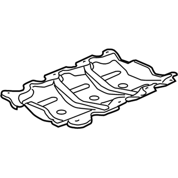 GM 12618329 Baffle Plate 12618329 GM Baffle Plate Illustration 1 of 1