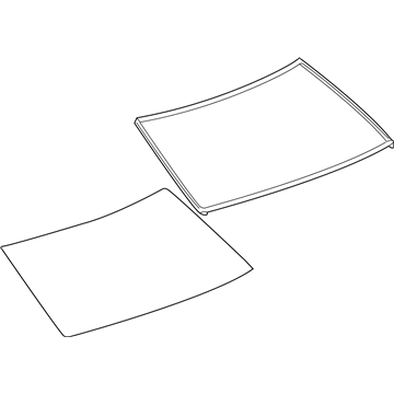 Cadillac 25877223 Back Glass