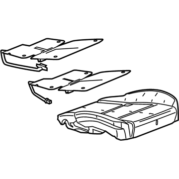Cadillac 23124060 Seat Cushion Pad