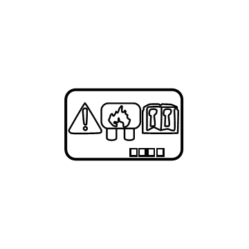 Cadillac 85114017 Caution Label