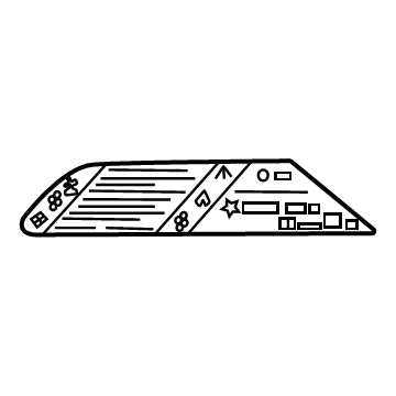 Cadillac 85724211 A/C Label
