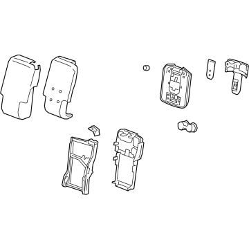 GM 84756944 Armrest Assembly, Black, Front Center 84756944 GM Armrest Assembly, Black, Front Center Illustration 1 of 1
