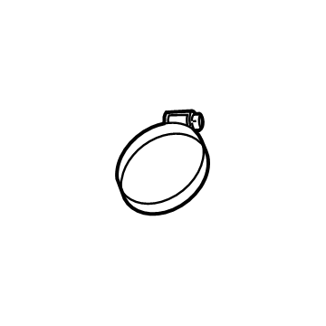 GM 84554357 Outlet Duct Clamp 84554357 GM Outlet Duct Clamp Illustration 1 of 1