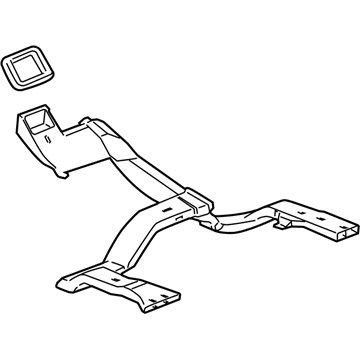 GM 25872373 Floor Duct 25872373 GM Floor Duct Illustration 1 of 1
