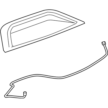 9072767 GM High Mount Lamp, Black Illustration 1 of 1