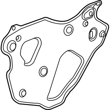 GM 23360429 Water Deflector, Front Passenger Side 23360429 GM Water Deflector, Front Passenger Side Illustration 1 of 1