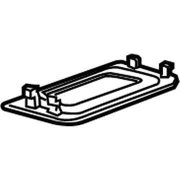 22794891 GM Lamp Bezel, Black, Front Passenger Side Illustration 1 of 1