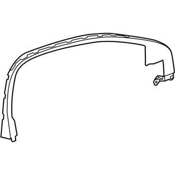 GM 23216779 Upper Molding, Front Passenger Side 23216779 GM Upper Molding, Front Passenger Side Illustration 1 of 1