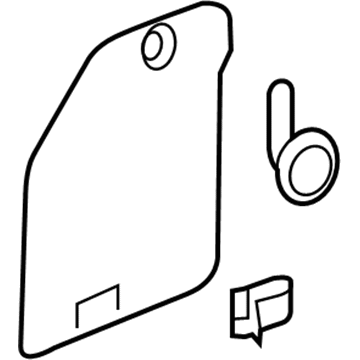 GM 84168820 Compartment Door, Jet Black 84168820 GM Compartment Door, Jet Black Illustration 1 of 1