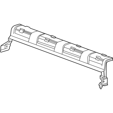 GM 84126418 Upper Baffle 84126418 GM Upper Baffle Illustration 1 of 1
