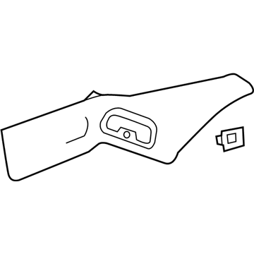20991669 GM Lower Trim, Rear Upper Driver Side Illustration 1 of 1