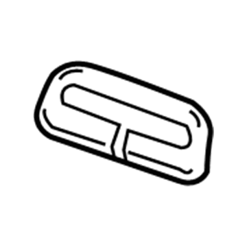 22793407 GM Seat Belt Guide, Black Illustration 1 of 1