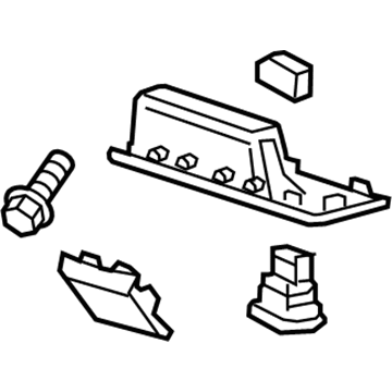 84041292 GM Pull Pocket, Titanium Illustration 1 of 1
