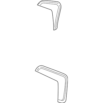 GM 10353836 Rear Weatherstrip 10353836 GM Rear Weatherstrip Illustration 1 of 1