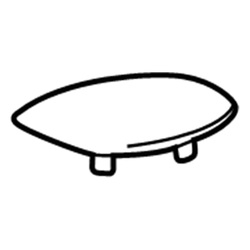 GM 10431237 Speaker Grille, Rear Driver Side 10431237 GM Speaker Grille, Rear Driver Side Illustration 1 of 1