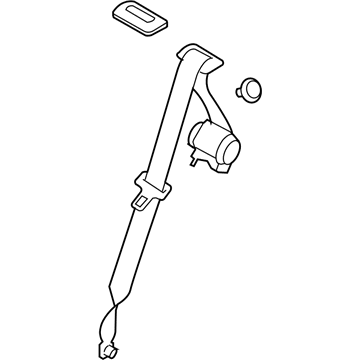 Saturn 89027347 Lap & Shoulder Belt
