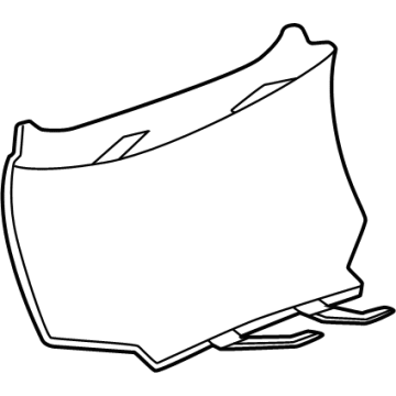 84567251 GM Rear Cover, Jet Black, Lower Illustration 1 of 1