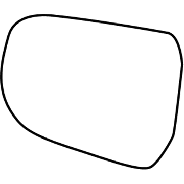 Cadillac 22835018 Mirror Glass