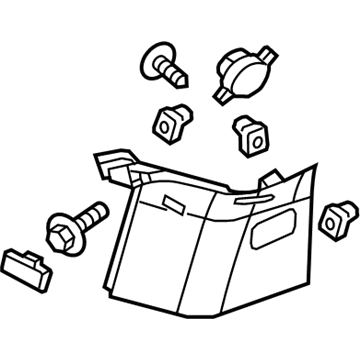 23229786 GM Upper Quarter Trim Illustration 1 of 1