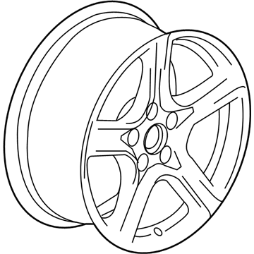 GM 22998072 Wheel, Rear 22998072 GM Wheel, Rear Illustration 1 of 1