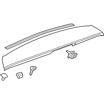GM 23108132 Spoiler Assembly, Rear 23108132 GM Spoiler Assembly, Rear Illustration 1 of 1