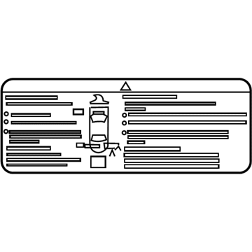 Chevy 23430790 Battery Label