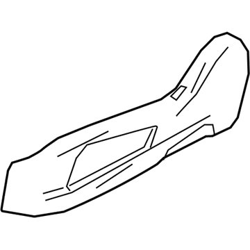 GM 84211095 Outer Finish Panel, Black, Front 84211095 GM Outer Finish Panel, Black, Front Illustration 1 of 1