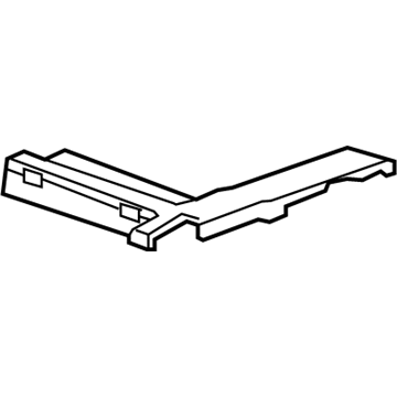 GM 23392502 Track Cover, Black, Front 23392502 GM Track Cover, Black, Front Illustration 1 of 1