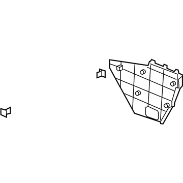 15108736 GM Side Trim, Gray, Passenger Side Illustration 1 of 1