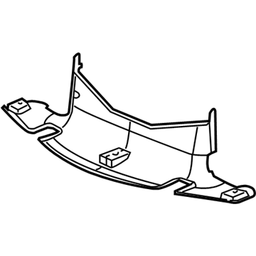 GM 10435518 Lower Baffle 10435518 GM Lower Baffle Illustration 1 of 1