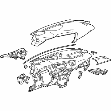 GM 84969269 Instrument Panel 84969269 GM Instrument Panel Illustration 1 of 1
