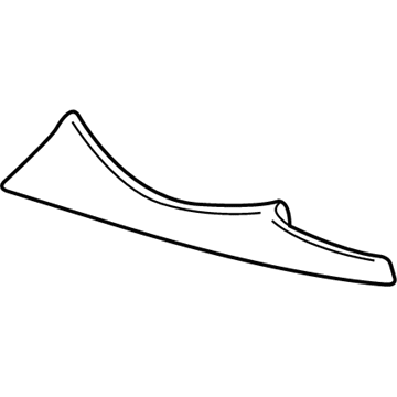 GM 23299292 Upper Trim Panel, Driver Side 23299292 GM Upper Trim Panel, Driver Side Illustration 1 of 1