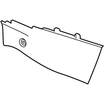 23435808 GM Extension Panel, Black, Front Driver Side Illustration 1 of 1