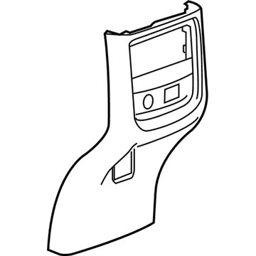 23348261 GM Trim Plate, Black Illustration 1 of 1
