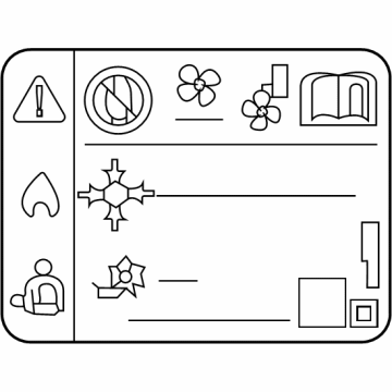 Buick 84492906 A/C Label