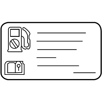 Buick 84089673 Fuel Label