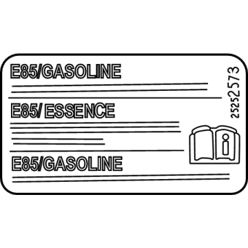 Buick 23232573 Fuel Label