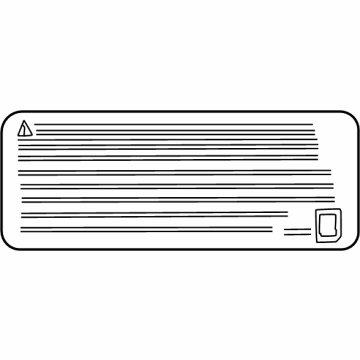 Buick 84699160 Warning Label