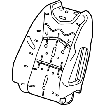 GM 86825697 Seat Back Pad, Front Driver Side 86825697 GM Seat Back Pad, Front Driver Side Illustration 1 of 1
