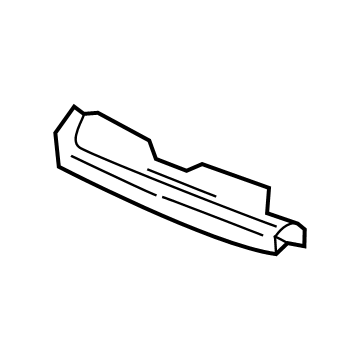 GM 84211091 Front Cover, Jet Black, Driver Side 84211091 GM Front Cover, Jet Black, Driver Side Illustration 1 of 1